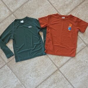 Forest Green Long Sleeve Tee with Crew Neck